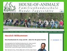 Tablet Screenshot of house-of-animals.de